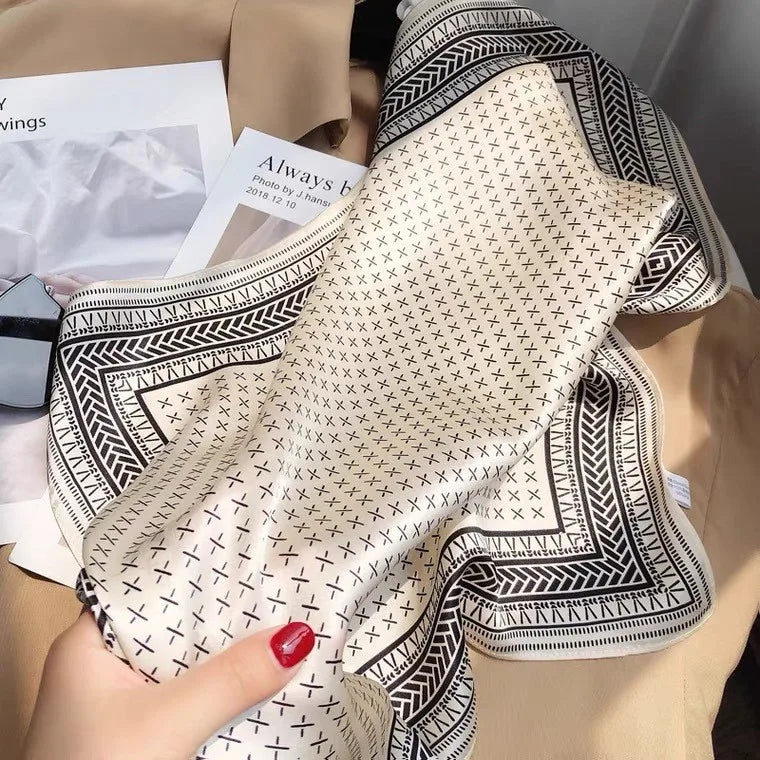 High-End Small Silk Scarf