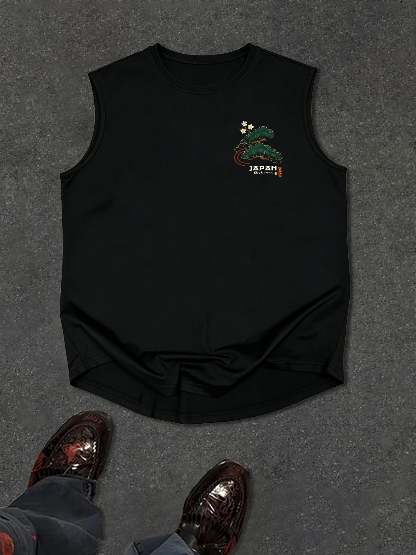 Retro Streetwear Print Tank Top