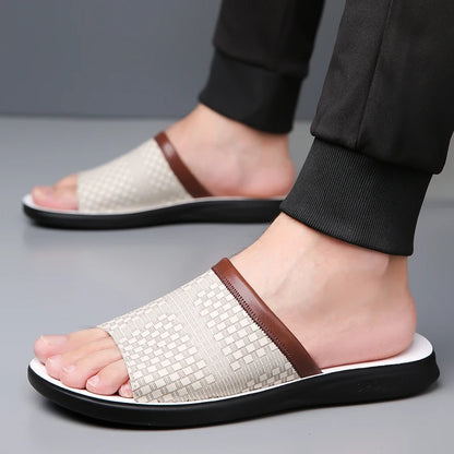 Tan PU Summer Shoes
