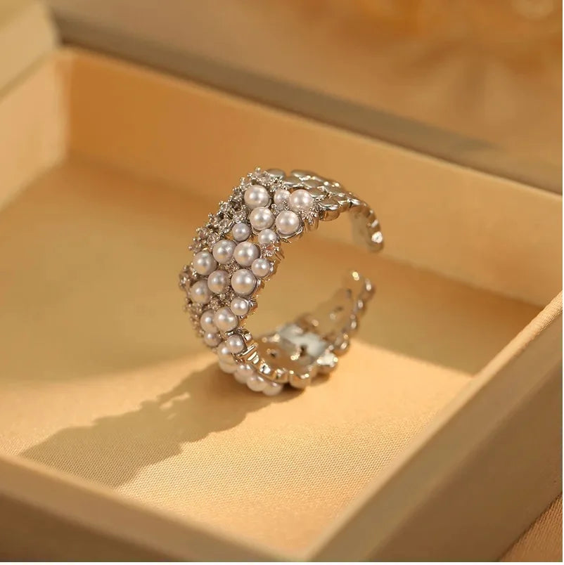 Platinum Zircon Engagement Ring