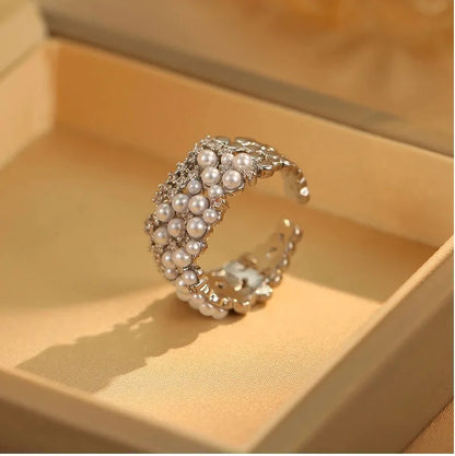 Platinum Zircon Engagement Ring