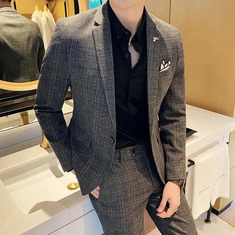 Boutique Slim-Fit Business Suit Set