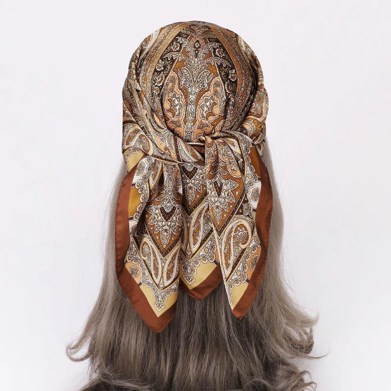 Satin Silk Feeling Hair Scarf