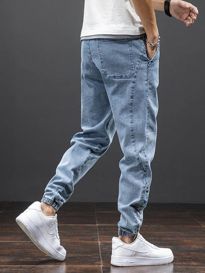 Baggy Denim Cargo Jogger Jeans