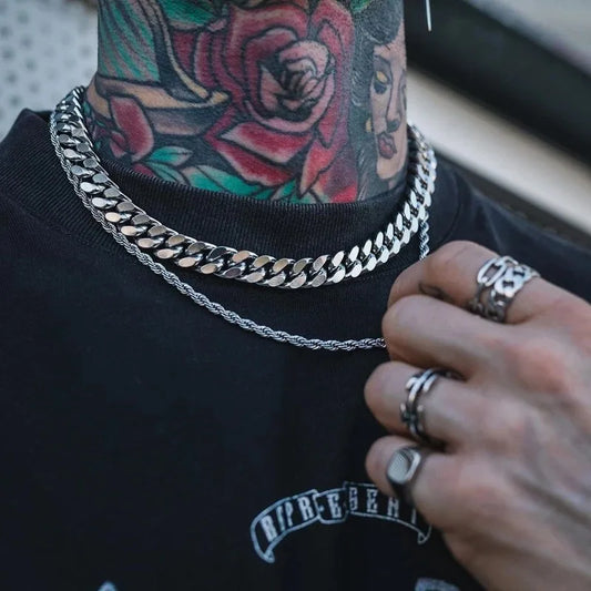 Stainless Steel Cuban Link Necklace