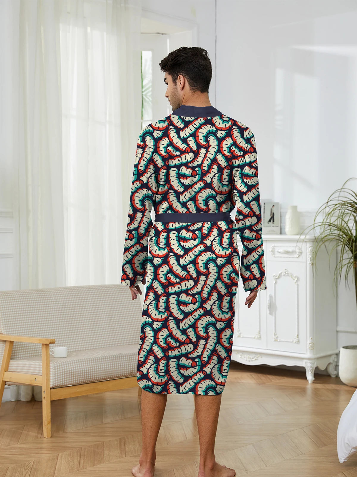 Breathable Print Long Nightgown