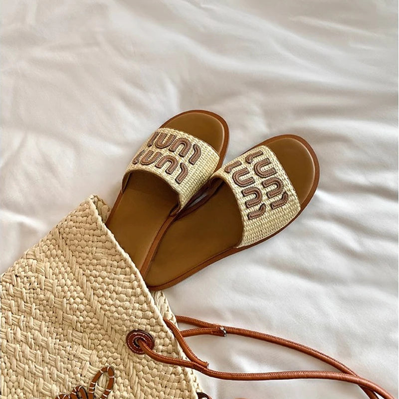 Women Graffiti Summer Slippers