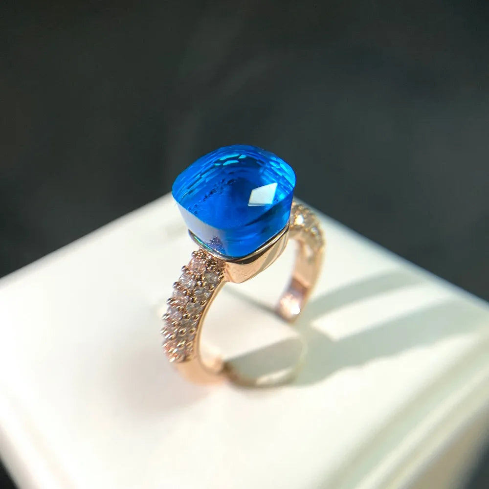 Candy Zircon Crystal Ring