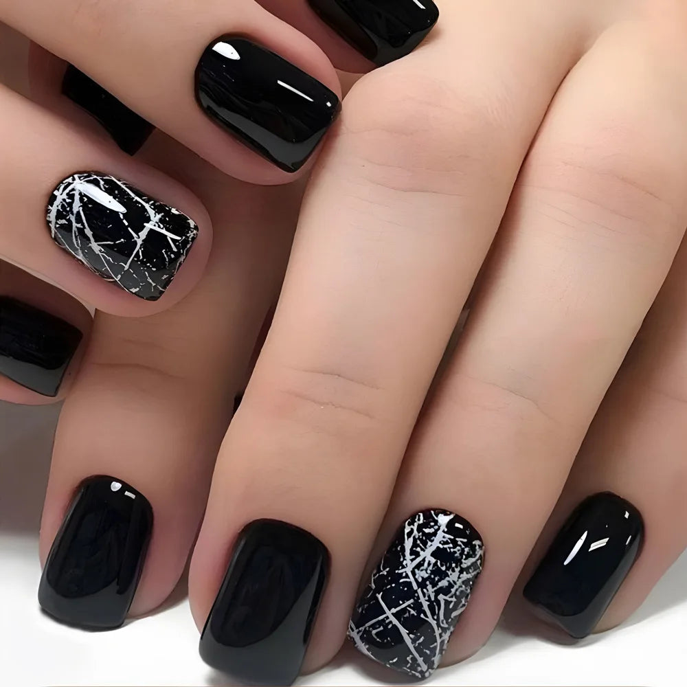 Green Leopard Press On Nails
