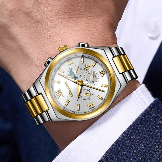 Stainless Steel Roman Dial Watch