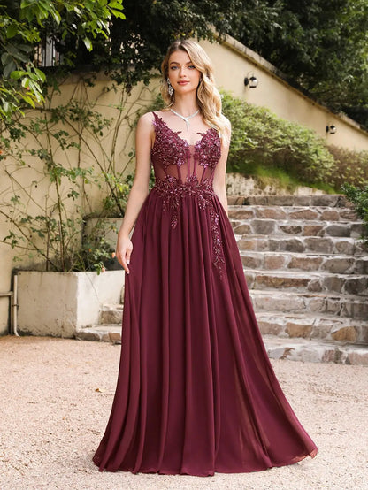 Custom Chiffon Gown