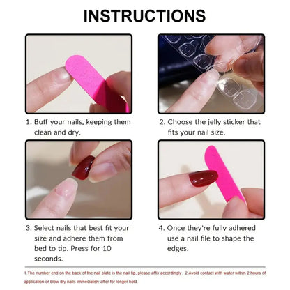 Red Resin Press Nail Set