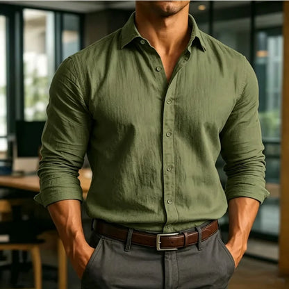 Stretch Casual Long Shirt