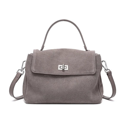 Suede Leather Crossbody Bag