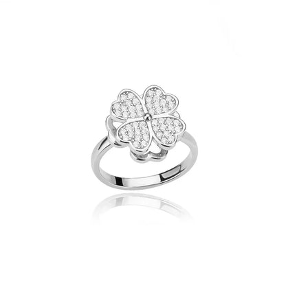 Four Leaf Clover Anxiety Ring