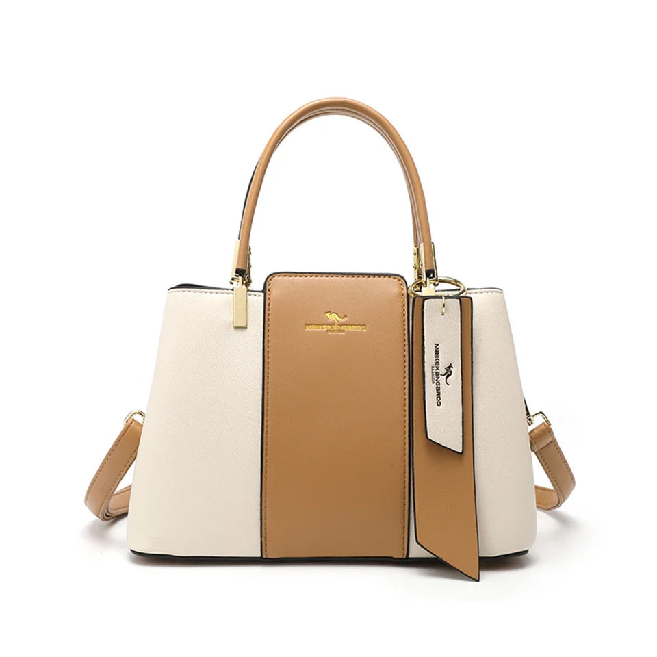 Printed Leather Shoulder Bag