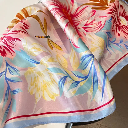 Silk 53cm Neck Square Scarf