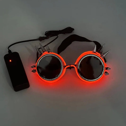LED Steampunk Party Glasses