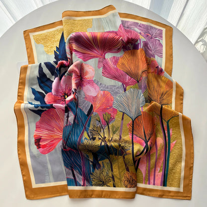 Fashion Print Silk Neckerchief