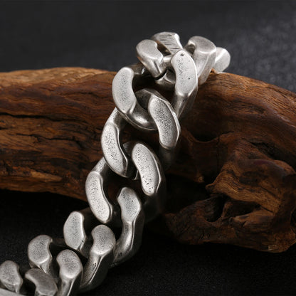 Men’s Heavy Punk Skull Cuban Bracelet