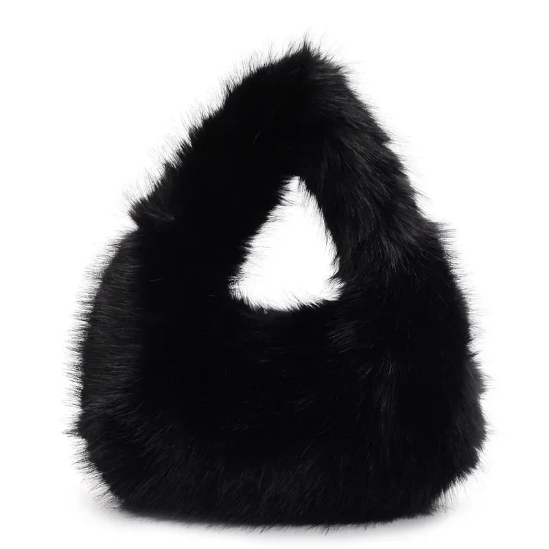 Plush Faux Fur Tote