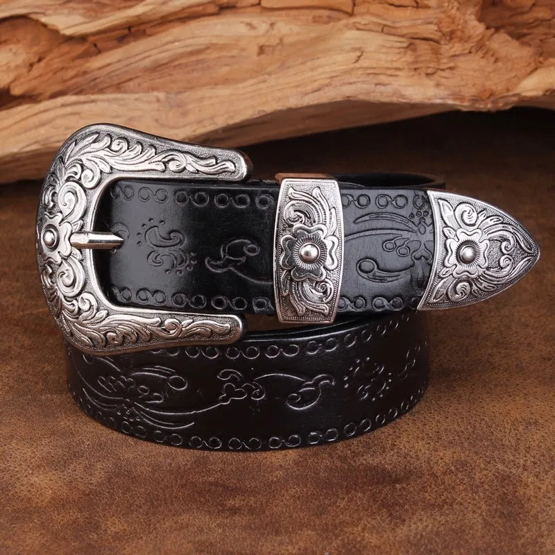 Embossed Cowboy Belt