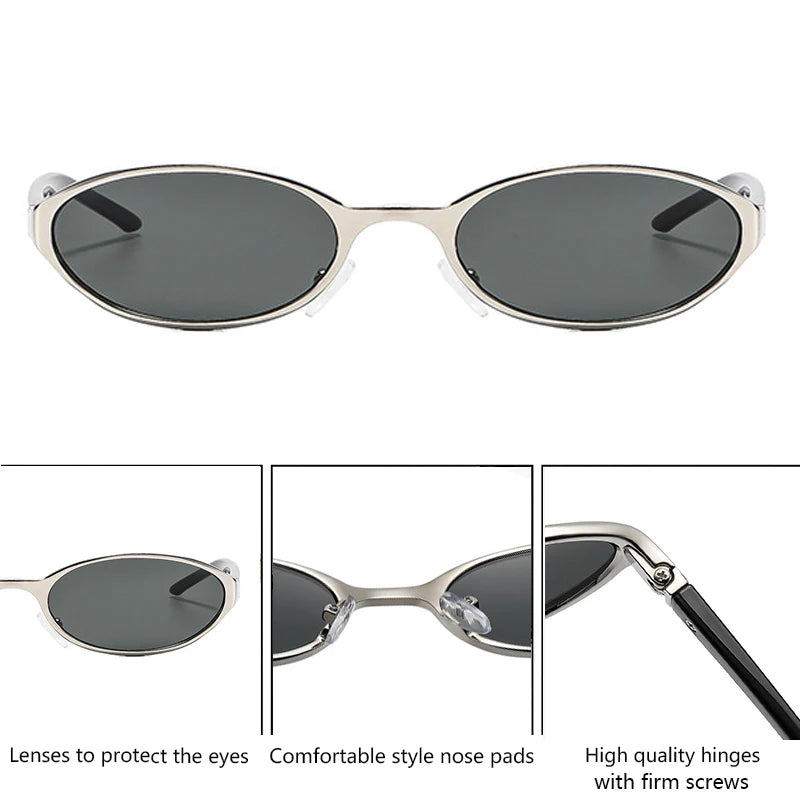 Oval Y2K Gradient Sunglasses
