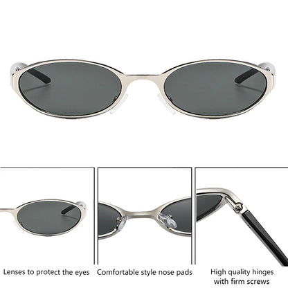 Oval Y2K Gradient Sunglasses