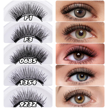 Magnetic 3D False Eyelashes Set