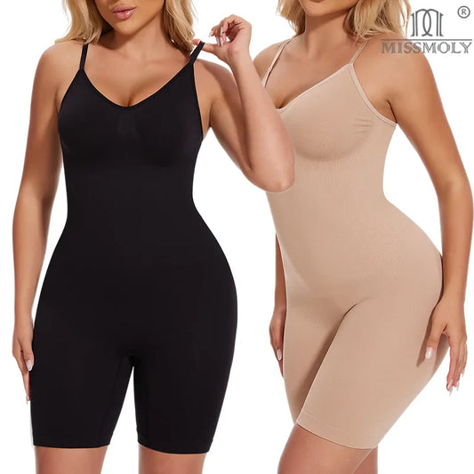 Miss Moly Bodysuit for Women Tummy Control Shapewear Sculpting Shorts Body Shaper Slimming Lingerie Butt Lifter Soft Underwear