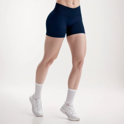 Low-Waist Seamless Yoga Shorts
