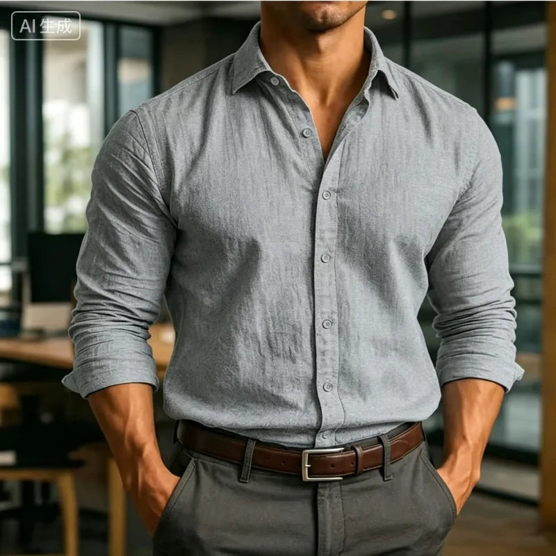 Stretch Casual Long Shirt