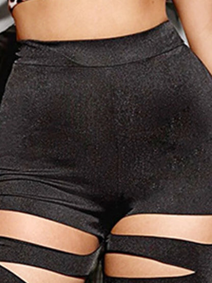 Cross-Strap High Waist Leggings