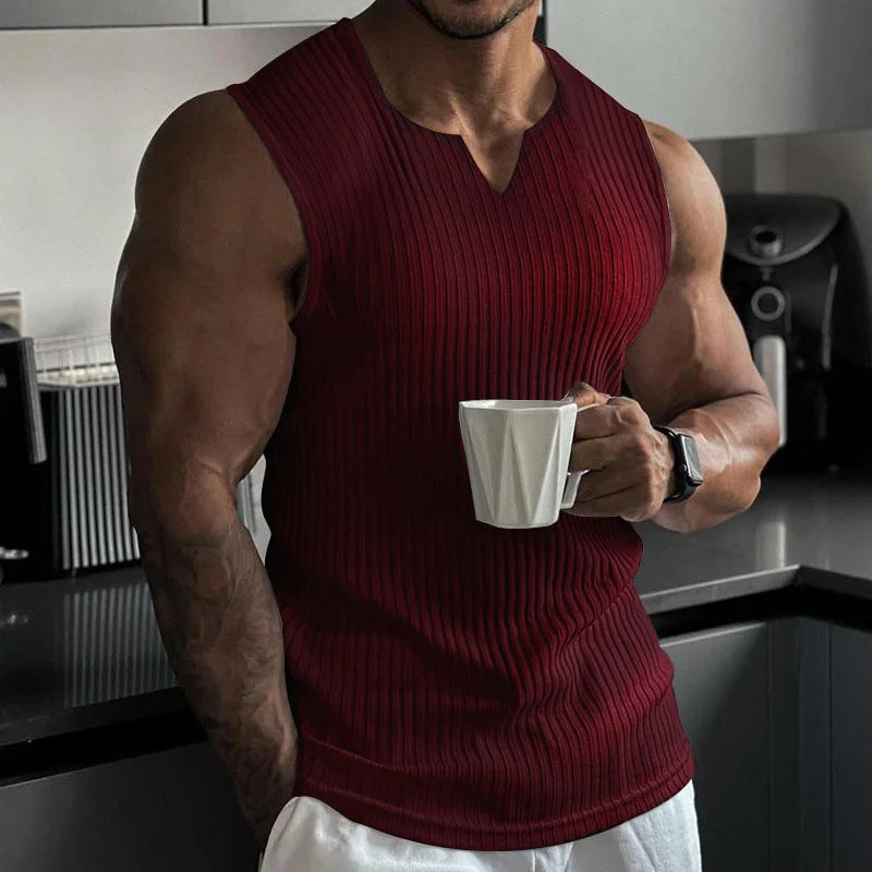 V-Neck Stripe Training Vest