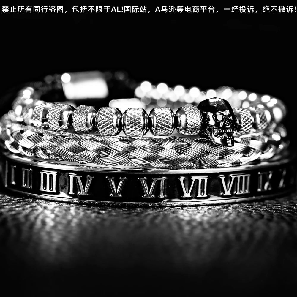 Trendy Skeleton Bead Bracelet