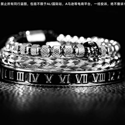 Trendy Skeleton Bead Bracelet