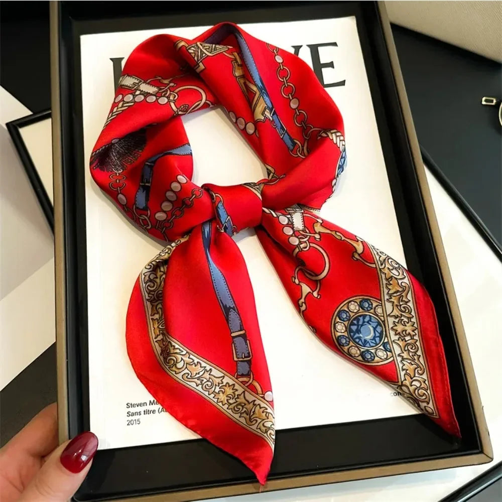 Satin Silk Feeling Hair Scarf