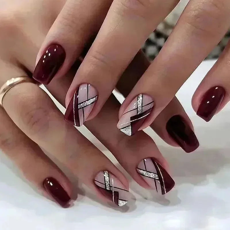Green Leopard Press On Nails