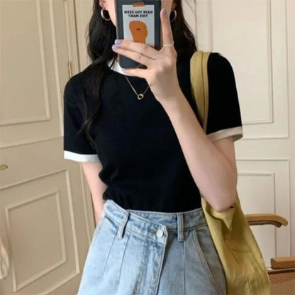 Solid Round-Neck T-Shirt