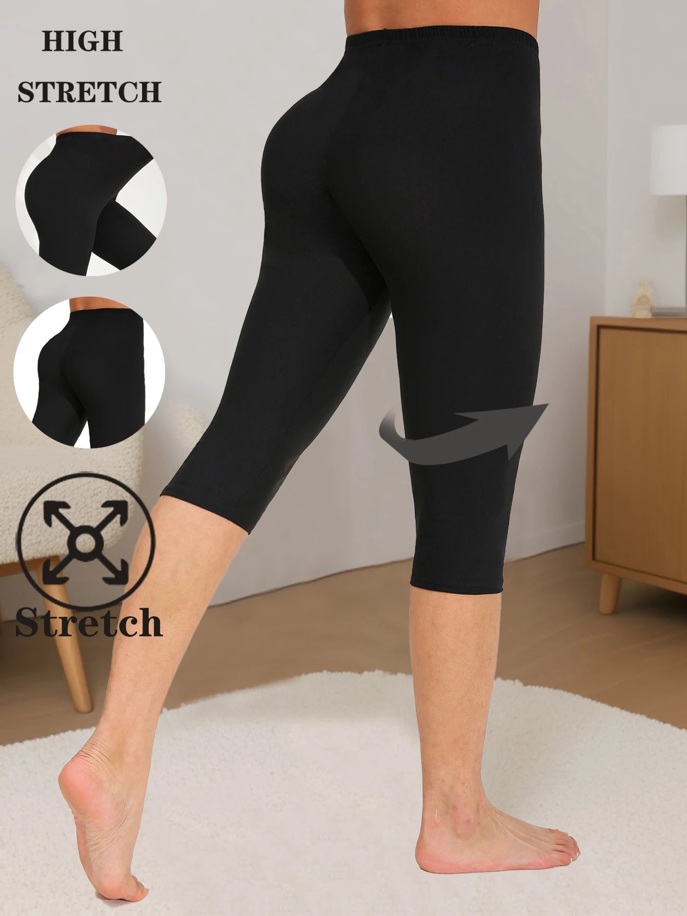 Simple Seven-Point Yoga Leggings