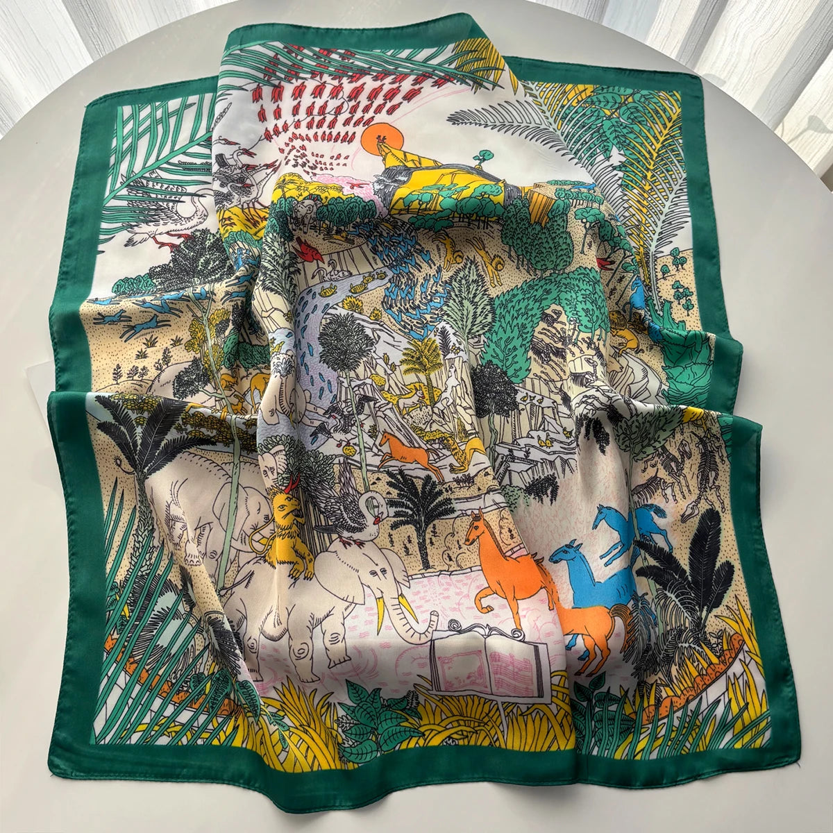 Imitation Silk Print Neckerchief