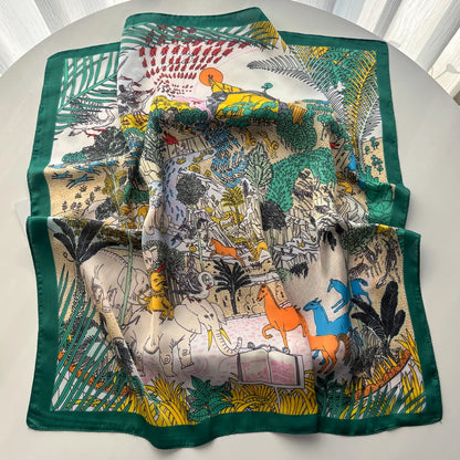 Imitation Silk Print Neckerchief
