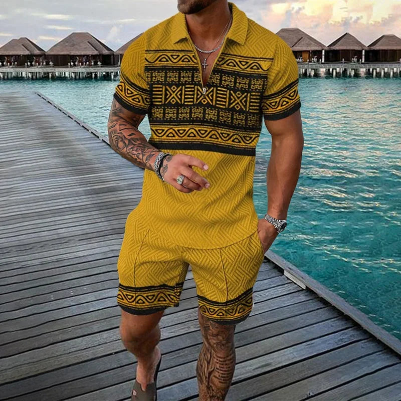 3D Print Polo Zip Tracksuit Set