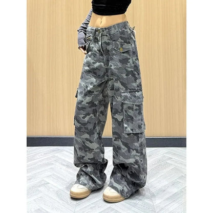 Camouflage Multi-Pocket Work Pants