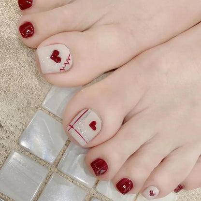 French Toe Press Nail Set