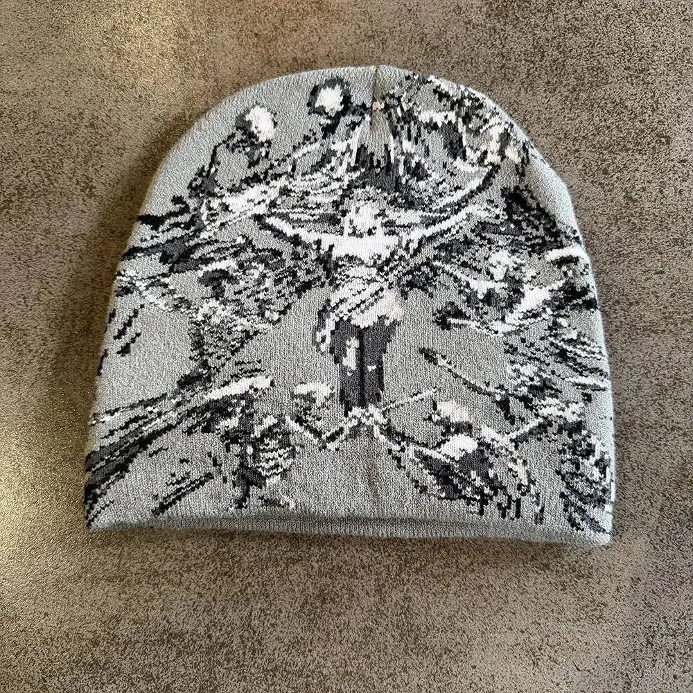 Elastic Jacquard Beanie