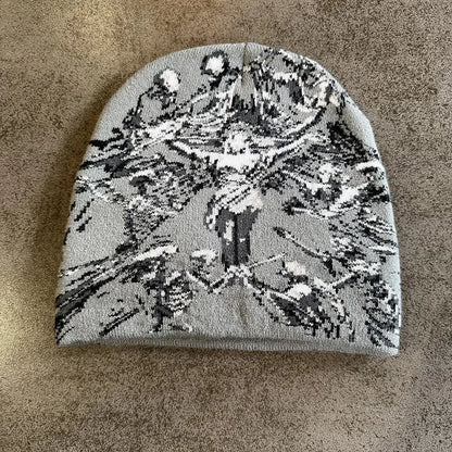 Elastic Jacquard Beanie