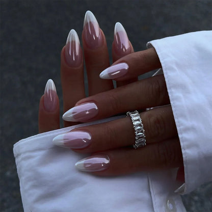Wine Red Almond Press On Nails
