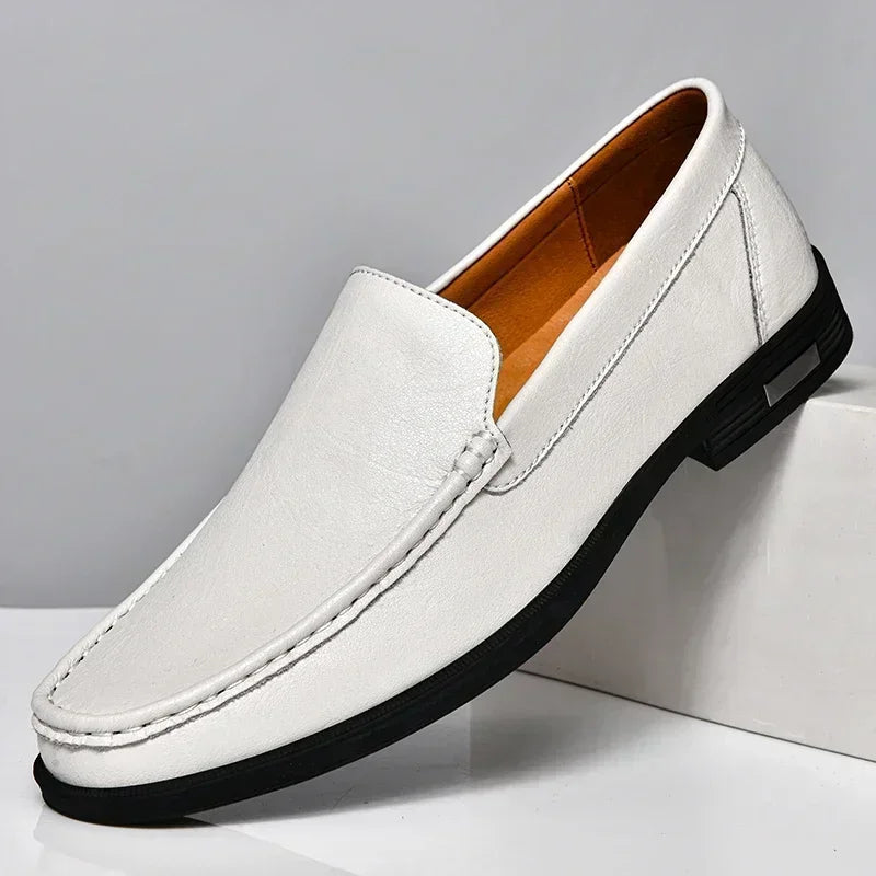 Leather Slip On Shoes Style