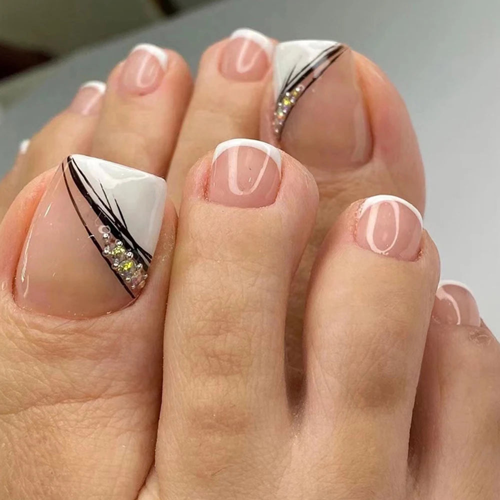 French Toe Press Nail Set